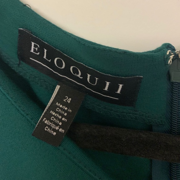 ElOGUII dress women’s 24 green NWT professional career office business church - Picture 4 of 10